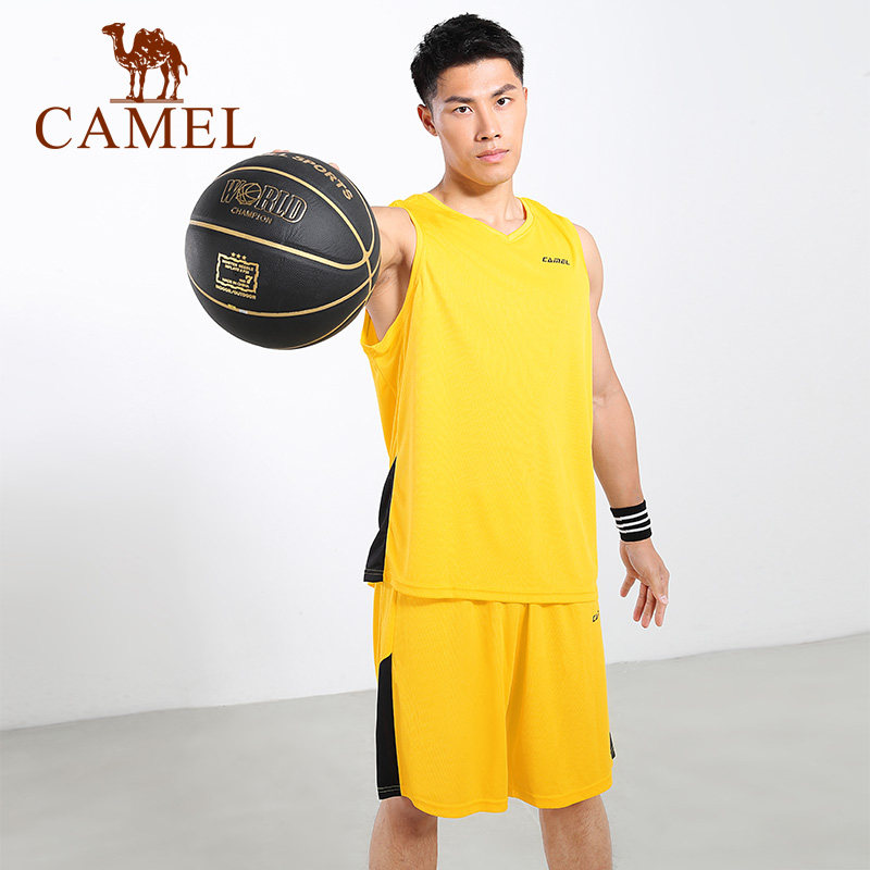 CAMEL BASKETBALL JERSEY TRACKSUIT MENS QUICK DRYING VEST SHORTS RACE TRAINING JERSEY TEAM JERSEY AMERICAN JERSEY