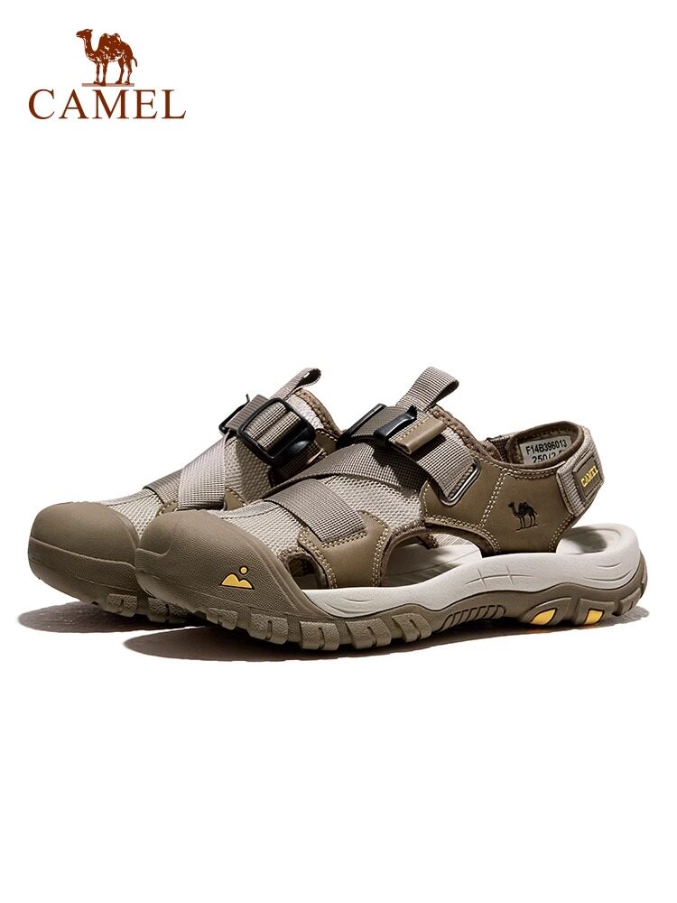 CAMEL SHOES CASUAL SANDALS 2024 SUMMER NEW WEARABLE NON-SLIP OUTDOOR BAOTOU HIKING SPORTS BEACH SHOES