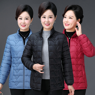2025新款薄款棉衣女轻薄短款羽绒棉服薄棉袄中年人妈妈冬装外套