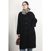 中长款 高端加肥加大码 女装 双面羊绒大衣深秋冬200斤胖mm毛呢外套