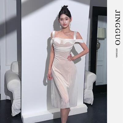 JINGGUO法式浪漫连衣裙
