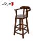 扶手高脚椅 老人腰椎康复凳宝宝吃饭凳 吧台椅 吧台凳 实木酒吧凳