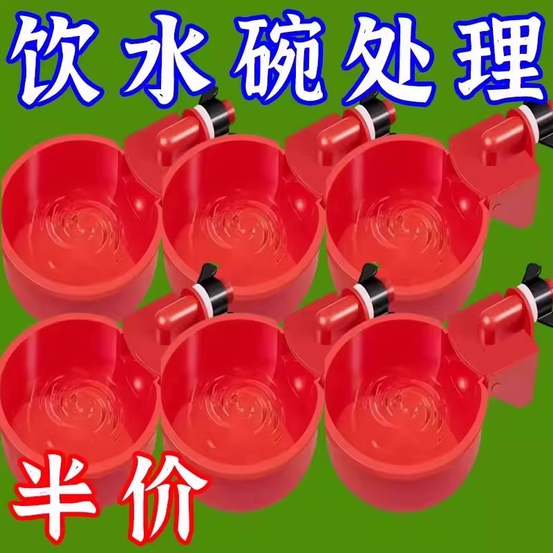 鸡饮水碗家禽自动喂水器鸡鸭鹅自动饮水器喝水碗养鸡水桶养殖用品