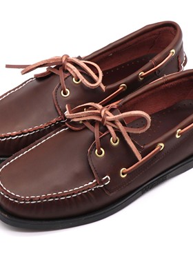 平底真皮系带进口牛皮百搭学院风全手工制PLDNAKUM SEBAGO帆船鞋