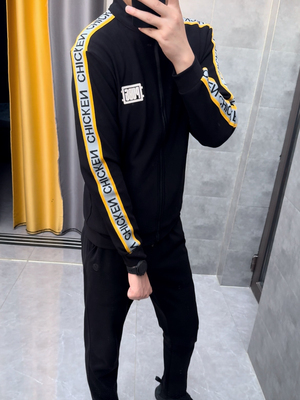 PUBG绝地求生黑东南亚套装上衣运动夹克外套男女情侣同款吃鸡黑东