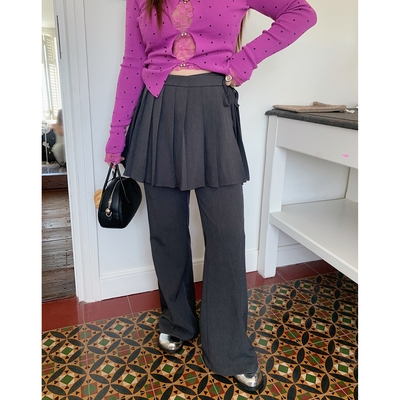 Dazi金大支微喇叭遮屁股西装裤