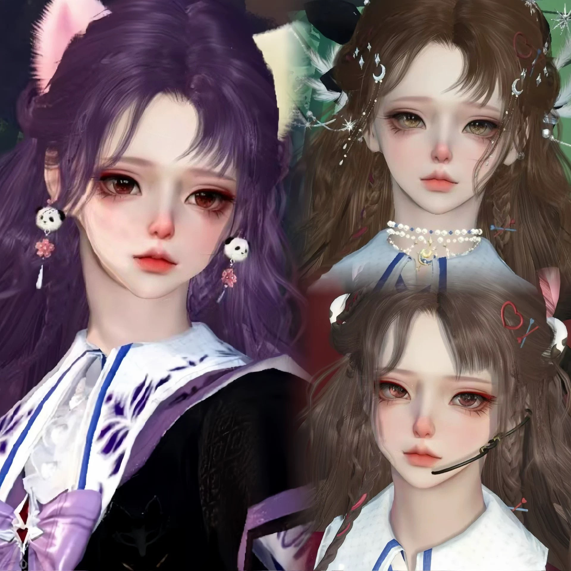 发4 魔法学院少女 泠木香子 逆水寒手游捏脸女通用 原版