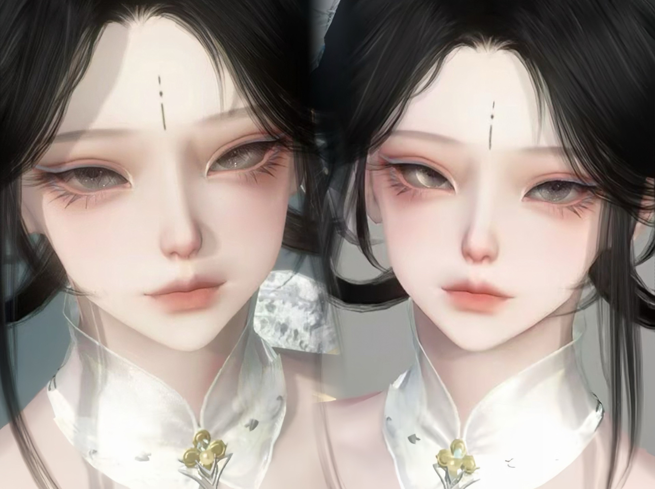 广寒仙 泠木香子 逆水寒手游捏脸素问九灵玄机铁衣全职业女通用