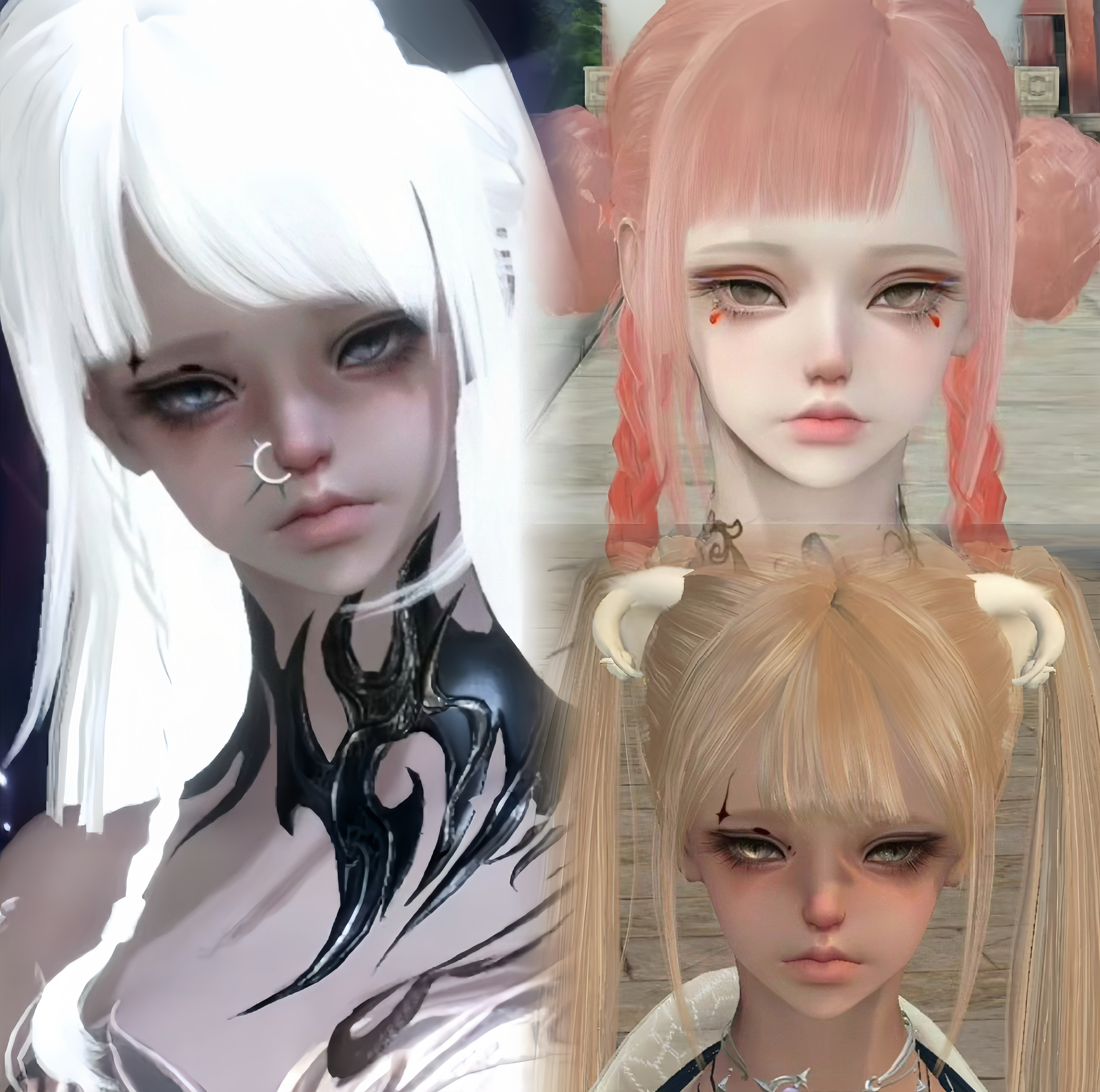 冥猫&月狐 双款 泠木香子逆水寒手游捏脸女素问九灵碎梦通用 原版