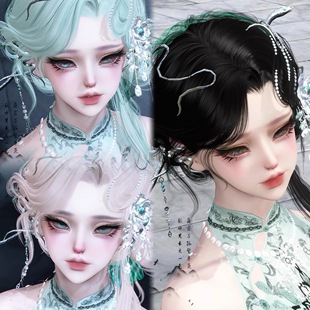 青蛇 逆水寒手游捏脸女通用 泠木香子