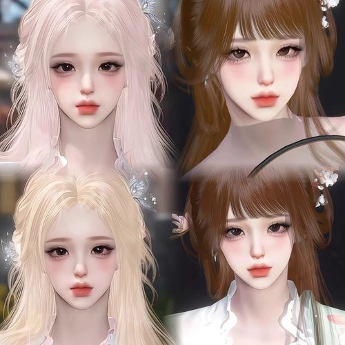 发2 卿卿 Xiao忌  逆水寒手游捏脸女通用