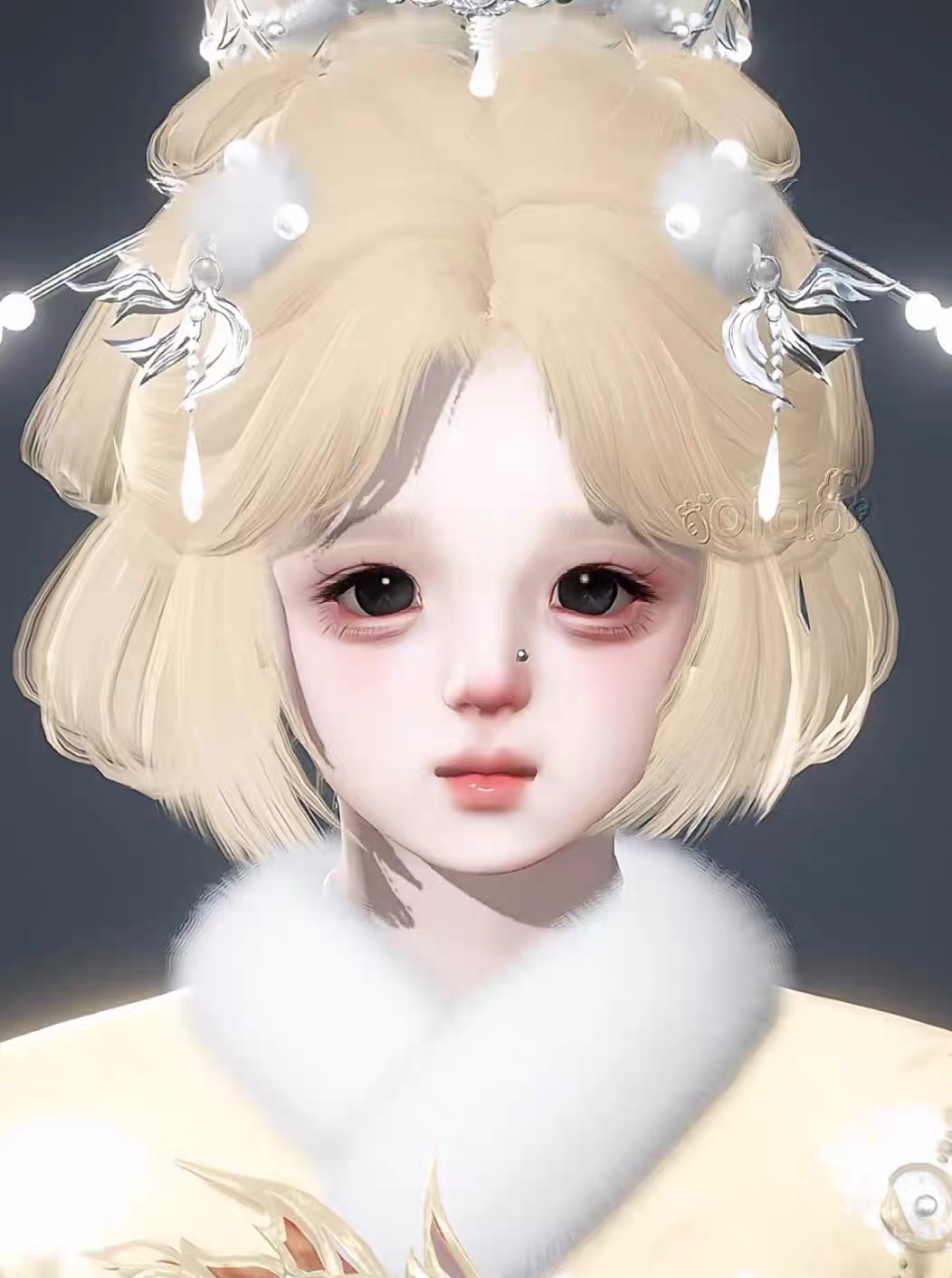 发2 小印花 锦鲤抄 oiao 逆水寒手游捏脸女通用