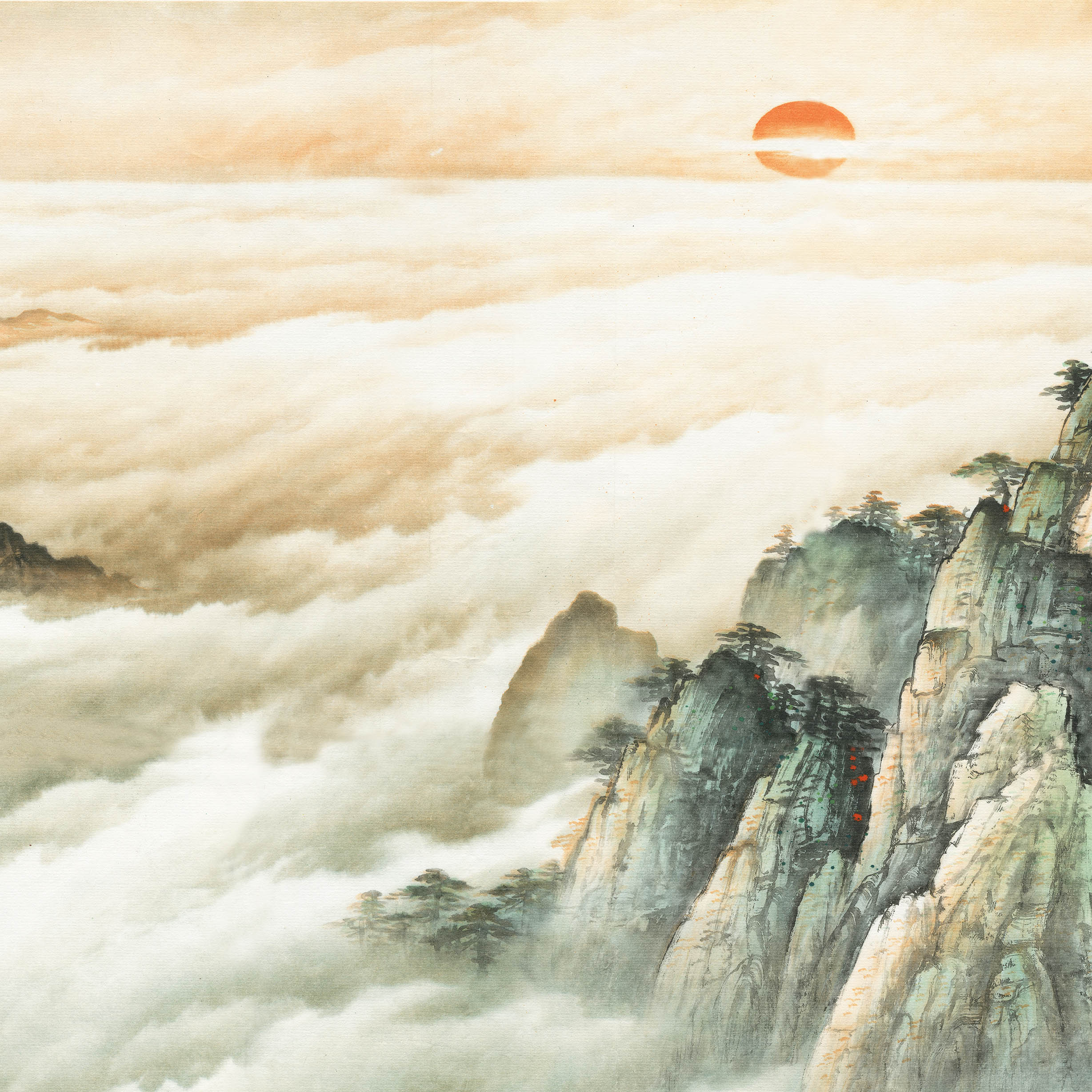 佚名黄山日出旭日东升