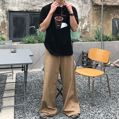 长裤宽松直筒青春流行牛仔裤