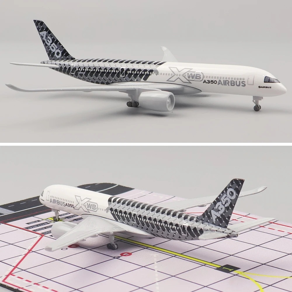 原厂涂装碳纤维20cm带轮拼装合金材料A350XWB原型机飞机模型航模
