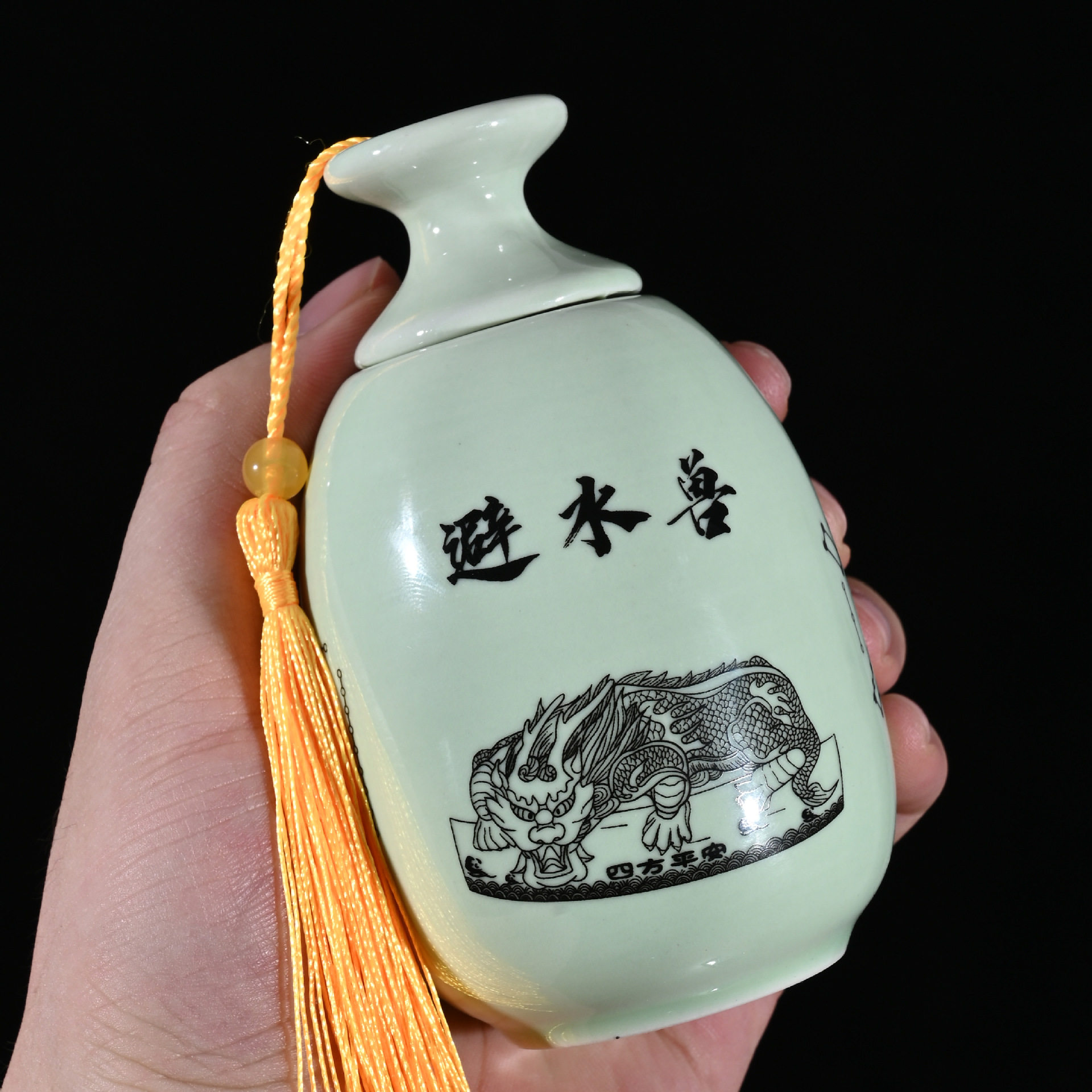 避水兽瓶卫生间西北角摆
