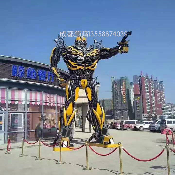 户外金属摆件擎天柱大型机器人