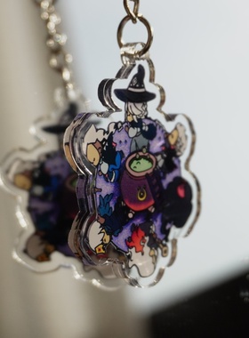 Sky光遇高颜值白卡鬼蝠nfc斗篷蓝底扫描通用周边亚克力徽章钥匙扣