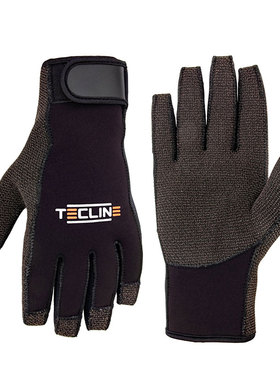 TECLINE Gloves Kelvar 2.5mm水肺潜水手套凯夫拉耐磨防割攀岩