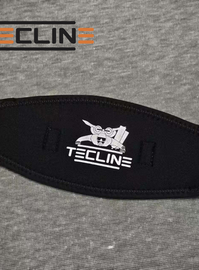 TECLINE 潜水面镜带 氯丁橡胶缓冲可以调节织带魔术贴护发带