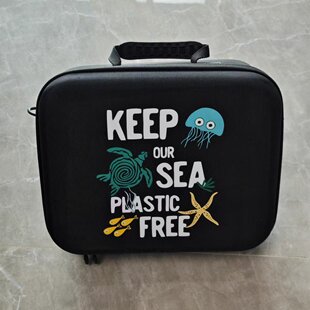 海洋环保元素潜水调节器收纳包加深大空间硬壳便携斜挎包手提
