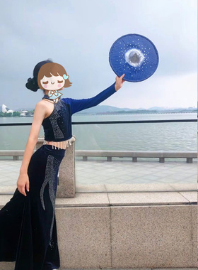 荷花奖傣族陶醉了舞蹈演出服女斗笠艺考元旦六一花腰剧目表演服A