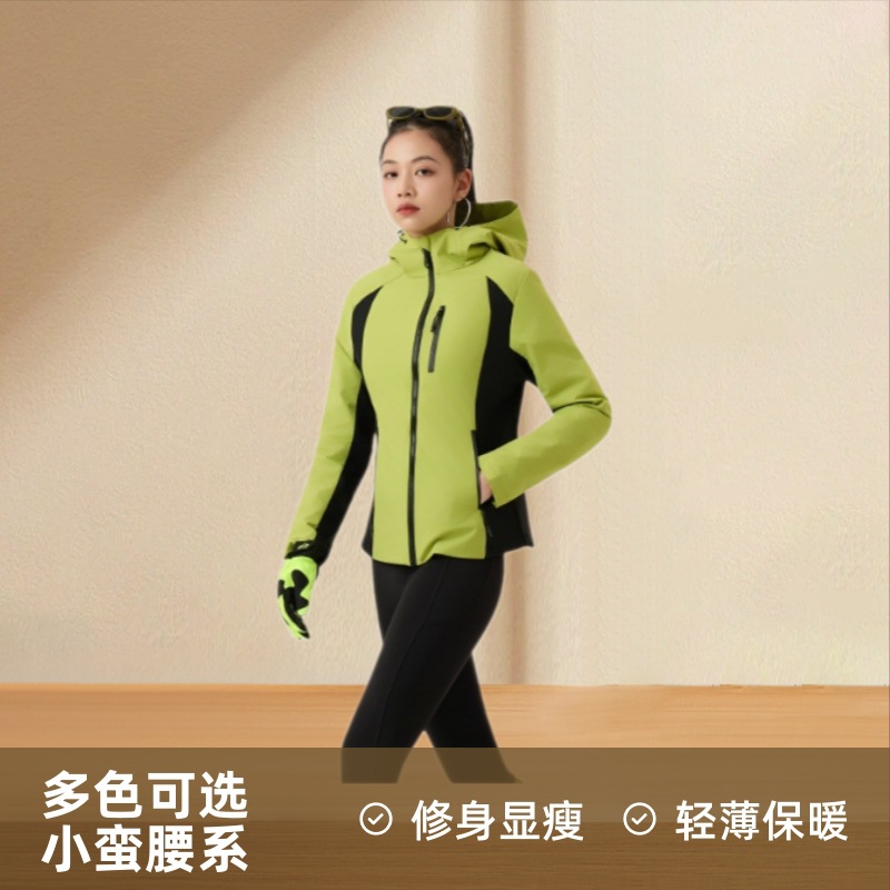 2025年新款轻薄冲锋羽绒服小蛮腰女短款修身显瘦内胆防寒保暖运动