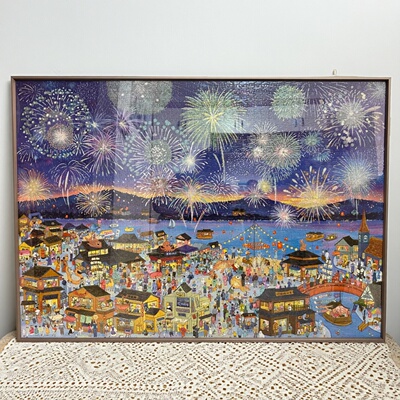 2000片相框花火夜游拼图框