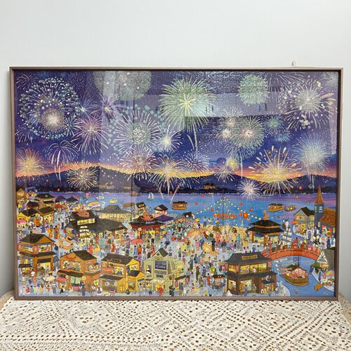 2000片相框花火夜游拼图框