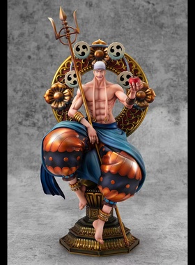 【正品】海贼王 MegaHouse 雷神 艾尼路 POP MAXIMUM手办