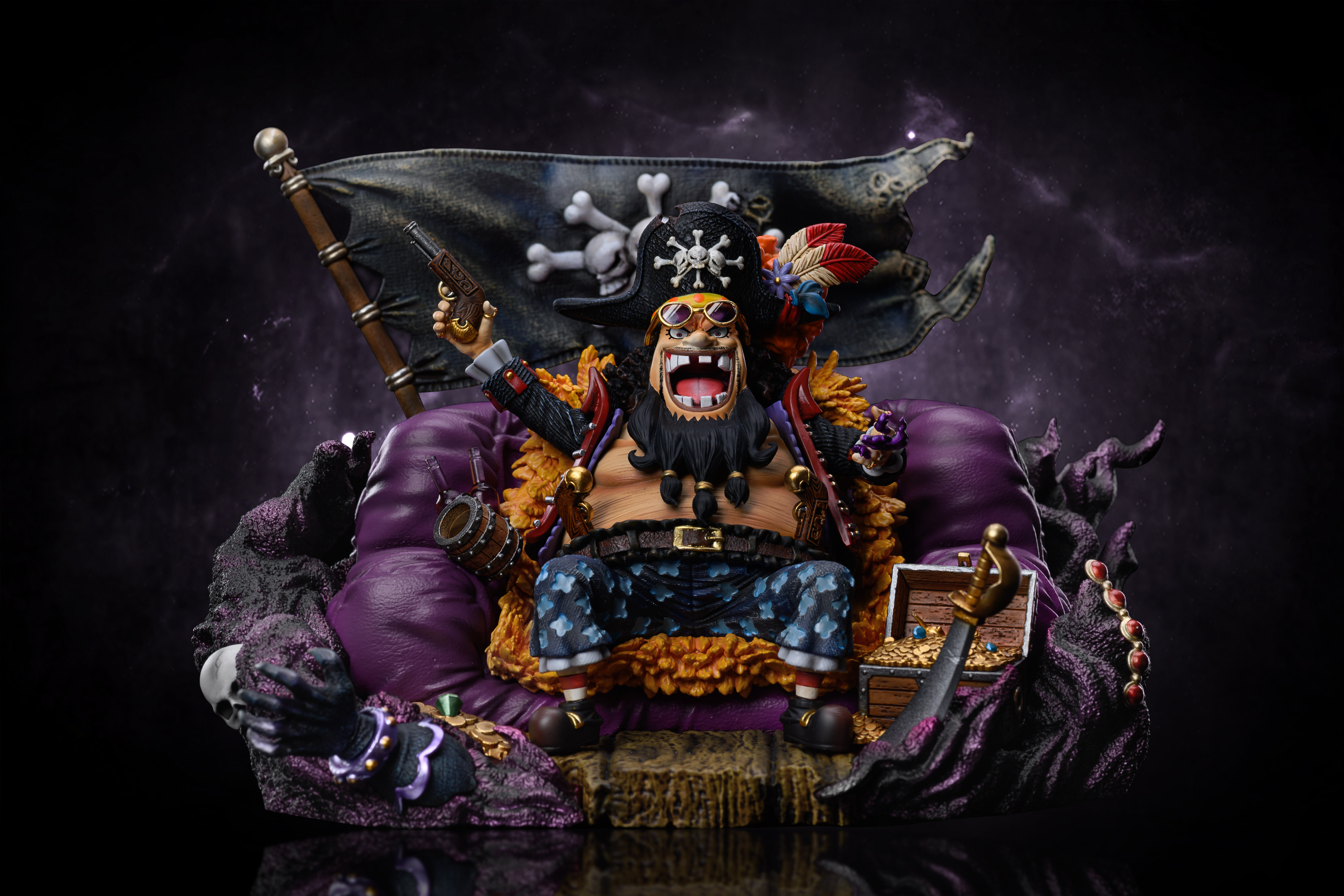 【魔改坊】gk 海贼王 g5 黑胡子 蒂奇 g-5 雕像手办摆件