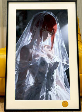 星空《花嫁玛奇玛》Makima支配恶魔真纪真 电锯人装饰画