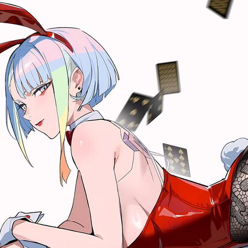 星空《丝袜露西》》Lucy赛博朋克边缘行者 马丁内斯装饰画