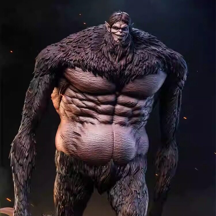 【定制gk手办】进击的巨人 hertz 兽之巨人 吉克 兽巨 雕像