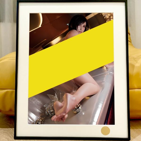 星空《沙发蒂法》最终幻想Tifa装饰画