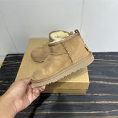 经典 中大童男女周冬雨及踝短靴2024冬季 百搭加厚保暖雪地靴时尚