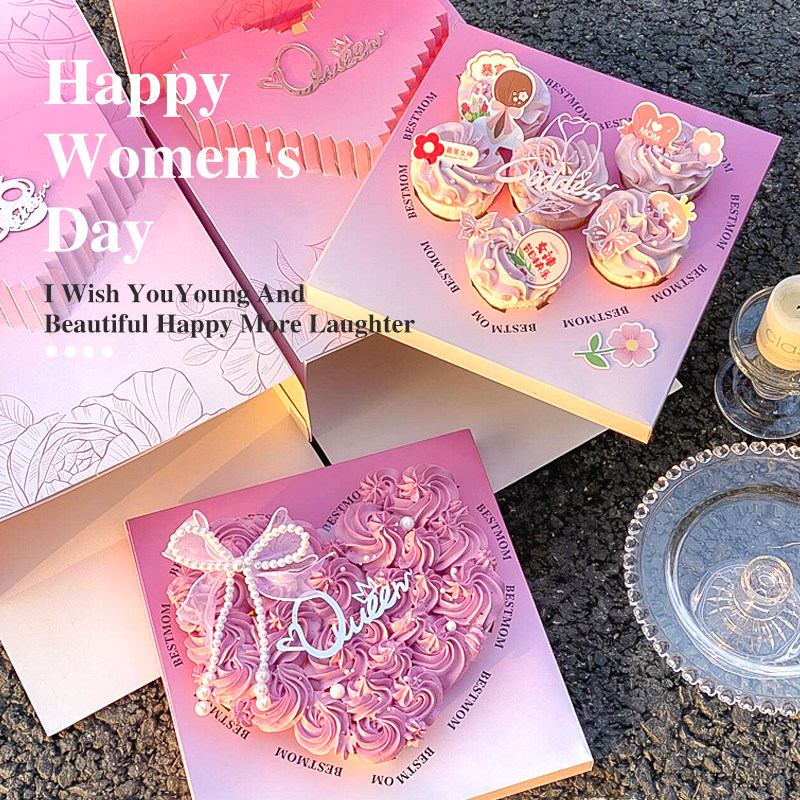 创意妇女节纸杯蛋糕装饰原创爱心蛋糕盒MOM我的女王亚克力插件,节庆用品/礼品,节日装扮用品,淘宝优惠券,粉丝福利购,淘宝优惠卷