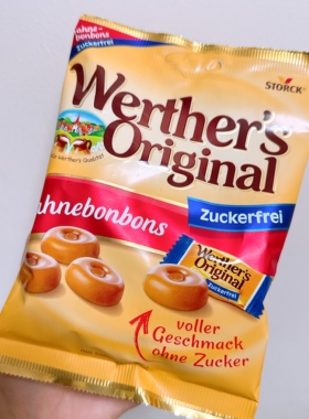 Werther韦特无糖太妃糖德国进口黄油焦糖太妃糖零食喜糖零糖