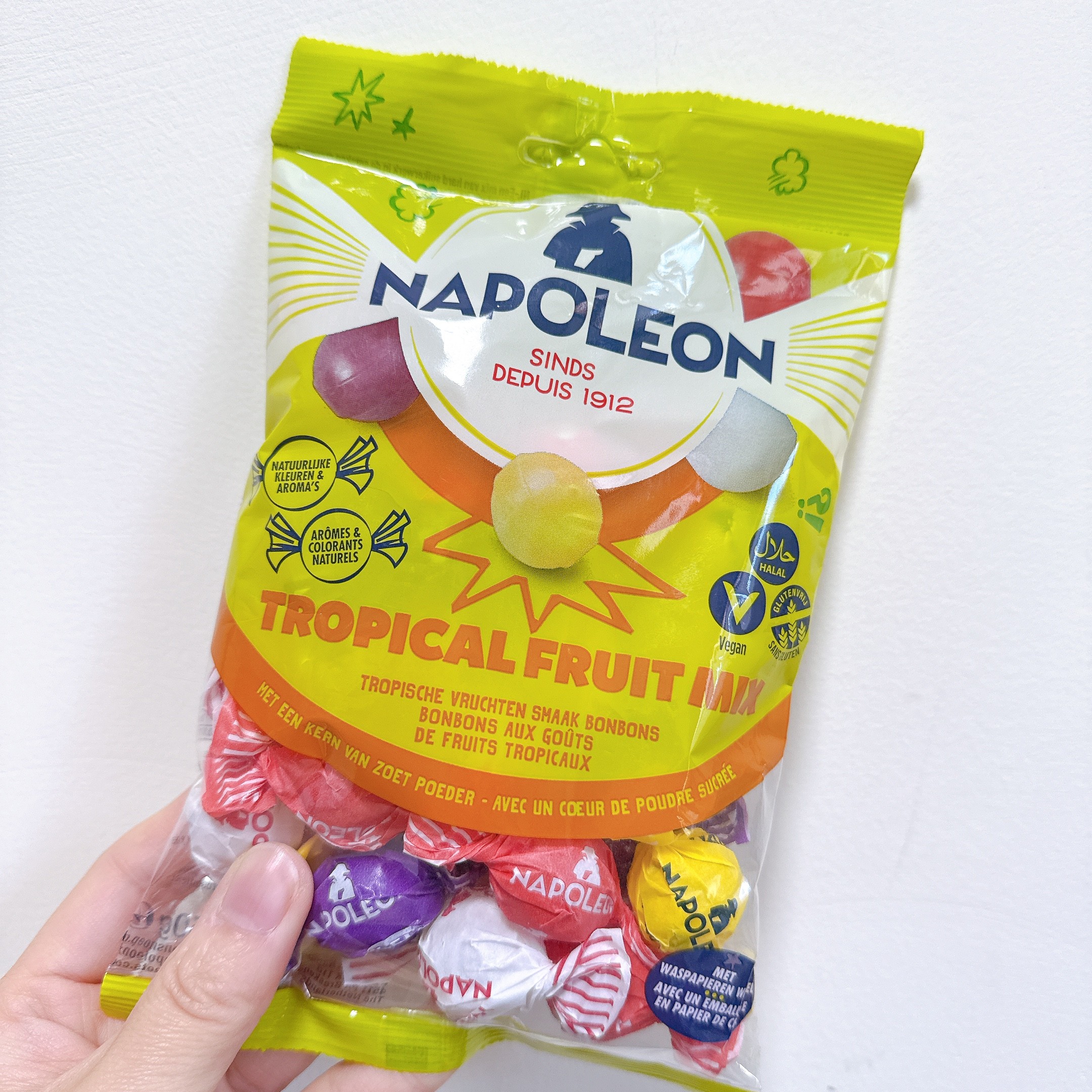 酸粉糖酸爽糖酸柠檬球热带水果