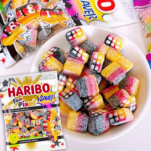 Haribo世界杯限定像素酸砂软糖