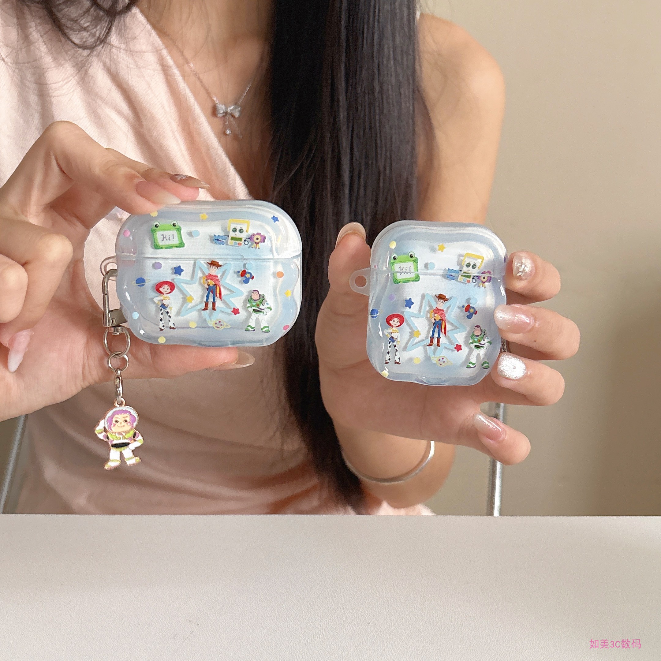 动漫卡通可爱巴斯光年胡迪适用airpods pro2代保护套airpods4/3苹果无线蓝牙耳机壳airpods pro3代情侣耳机壳