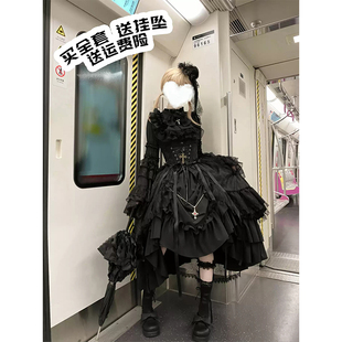 永生禁忌暗黑系哥特风lolita裙姬袖衬衫夜莺cos服少女洛丽塔华丽