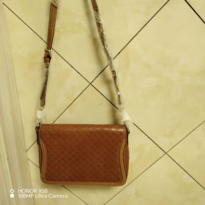 保兰德PLD2026春夏新款老花小方包真皮腋下斜挎包时尚百搭