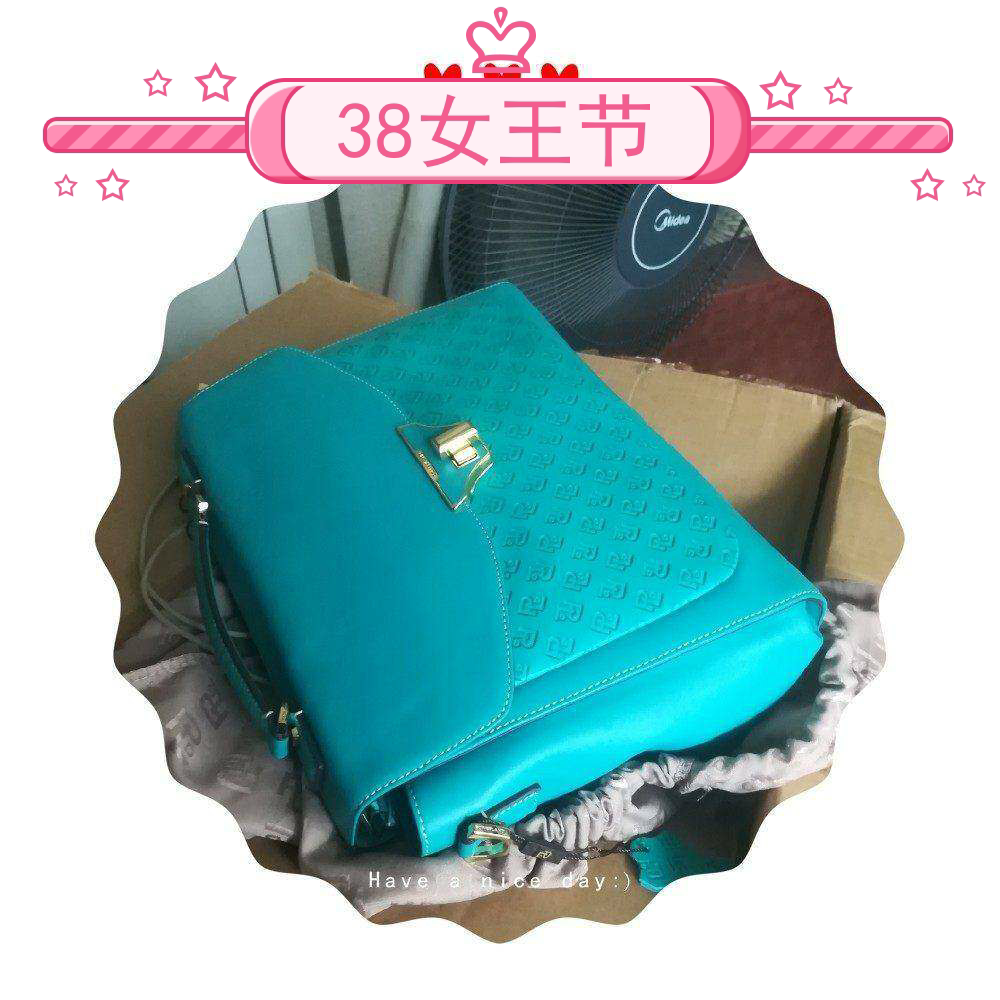 女式包袋头层牛皮经典压纹包包绿色新款2020单肩斜挎包手提包热卖