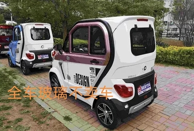 优米战狼电动四轮车新能源前挡风后挡风三角侧门后角钢化玻璃