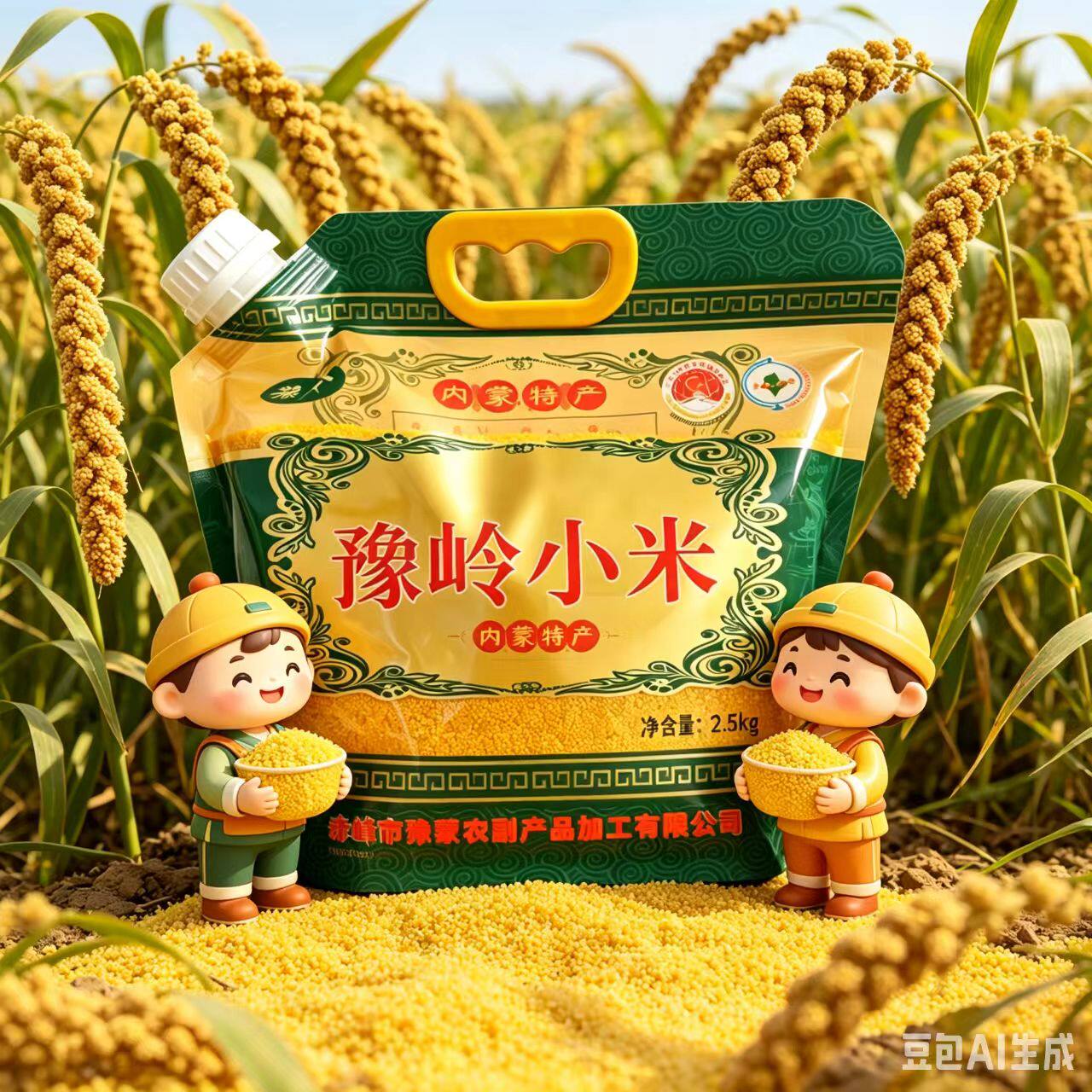 豫岭小米马投涧特产河南小米