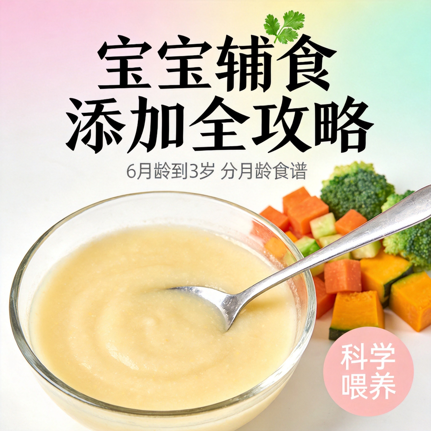 宝宝辅食添加全攻略6月龄到3岁分月龄食谱婴儿辅食制作电子版