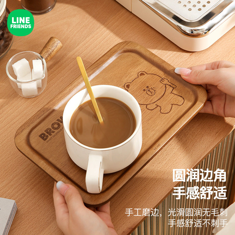 木质餐盘LINEFRIENDS儿童托盘