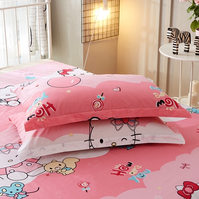 学生单人全棉幼儿园卡通枕头套