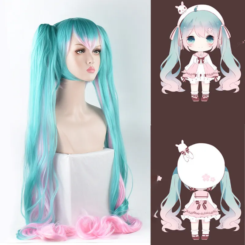 角色假发歌姬樱初音双马尾假毛
